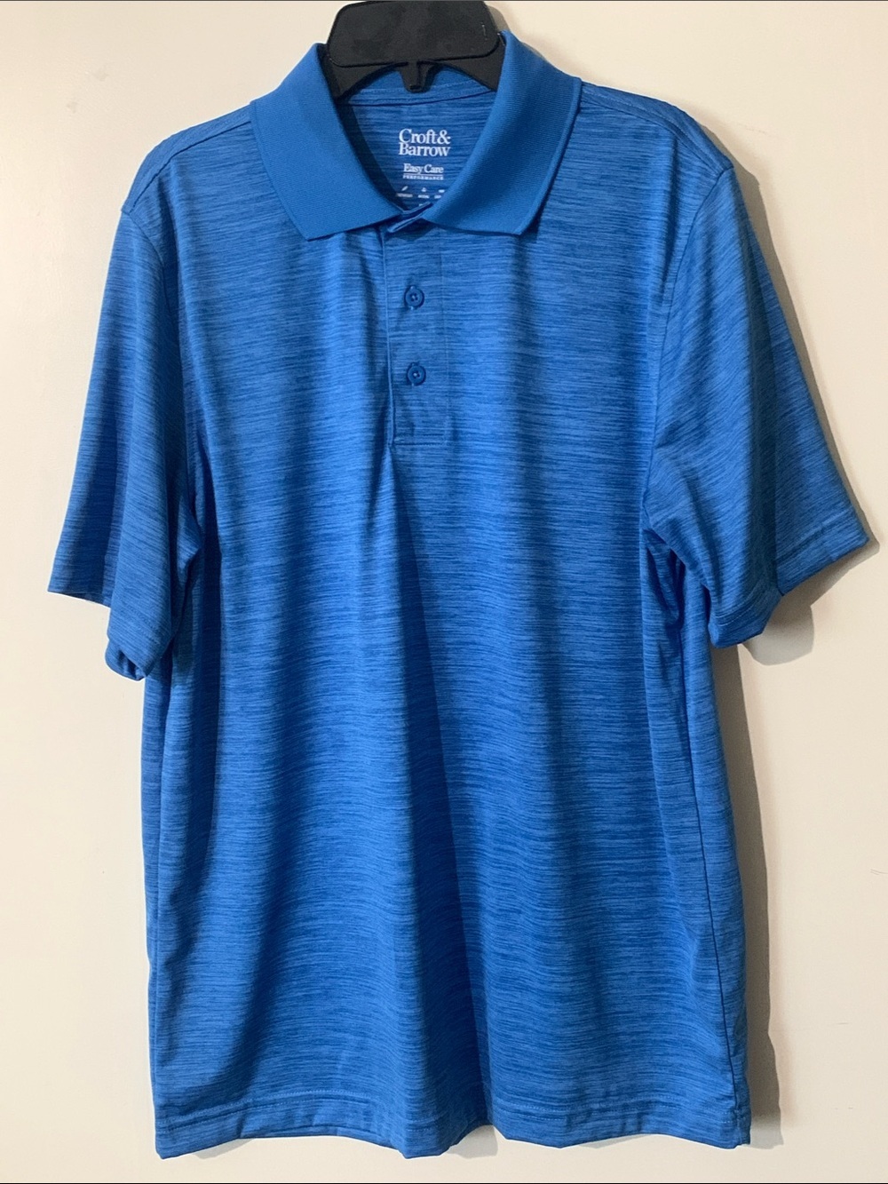 Croft & barrow Royal Blue Heather Men's Polo/Golf Shirt